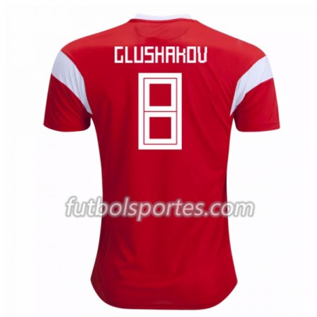 Camisetas Rusia Glushakov 8 Primera Equipacion Mundial 2018